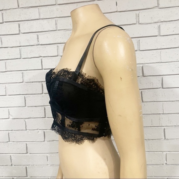 Free People Women’s Black Layer in Lace Bustier - Picture 6 of 12